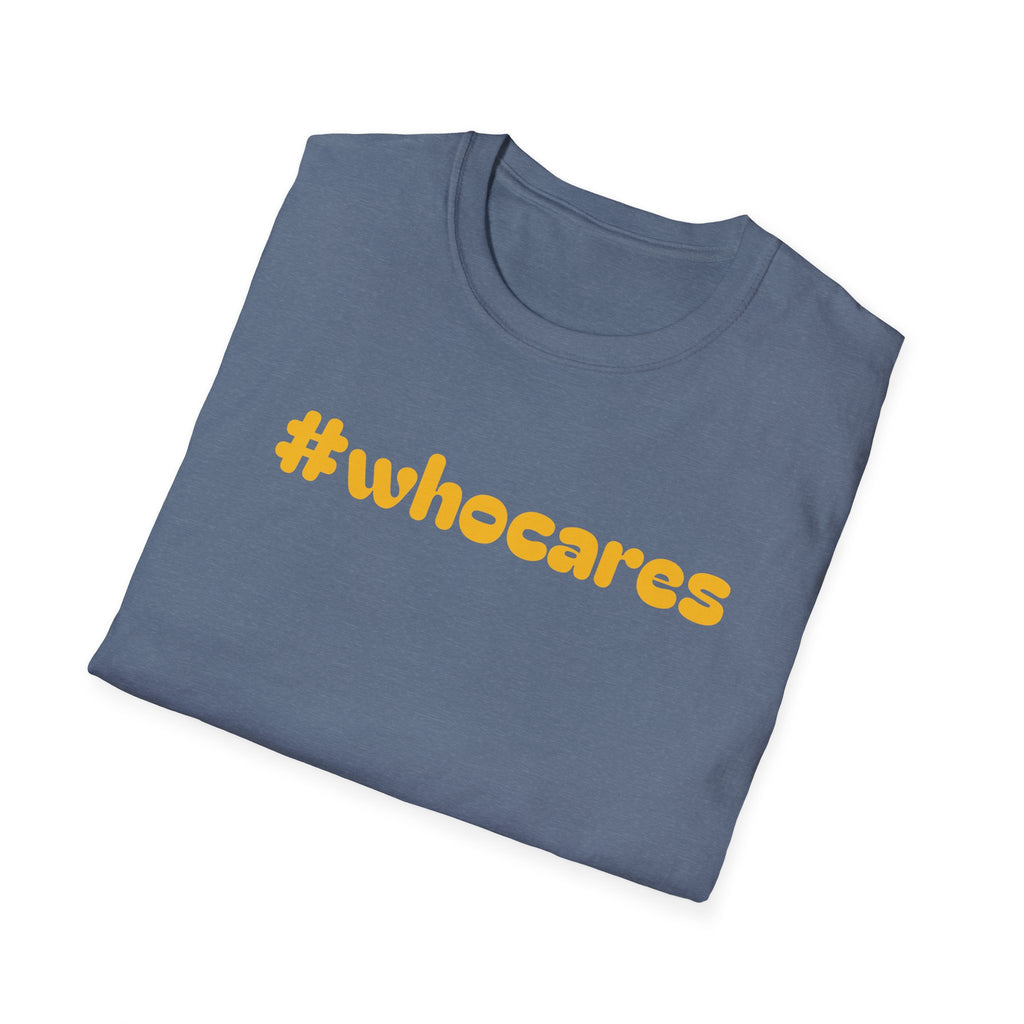 Zero Worries Yellow Font Graphic Tee