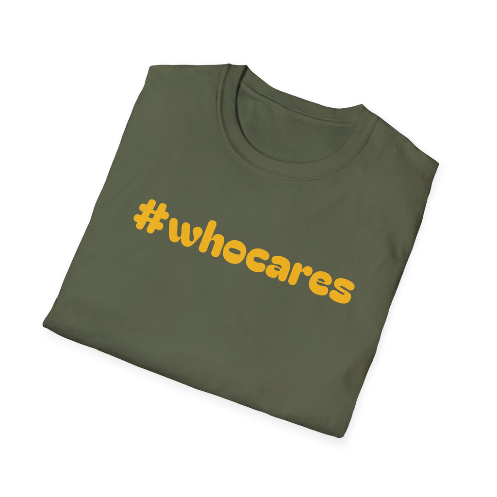 Zero Worries Yellow Font Graphic Tee