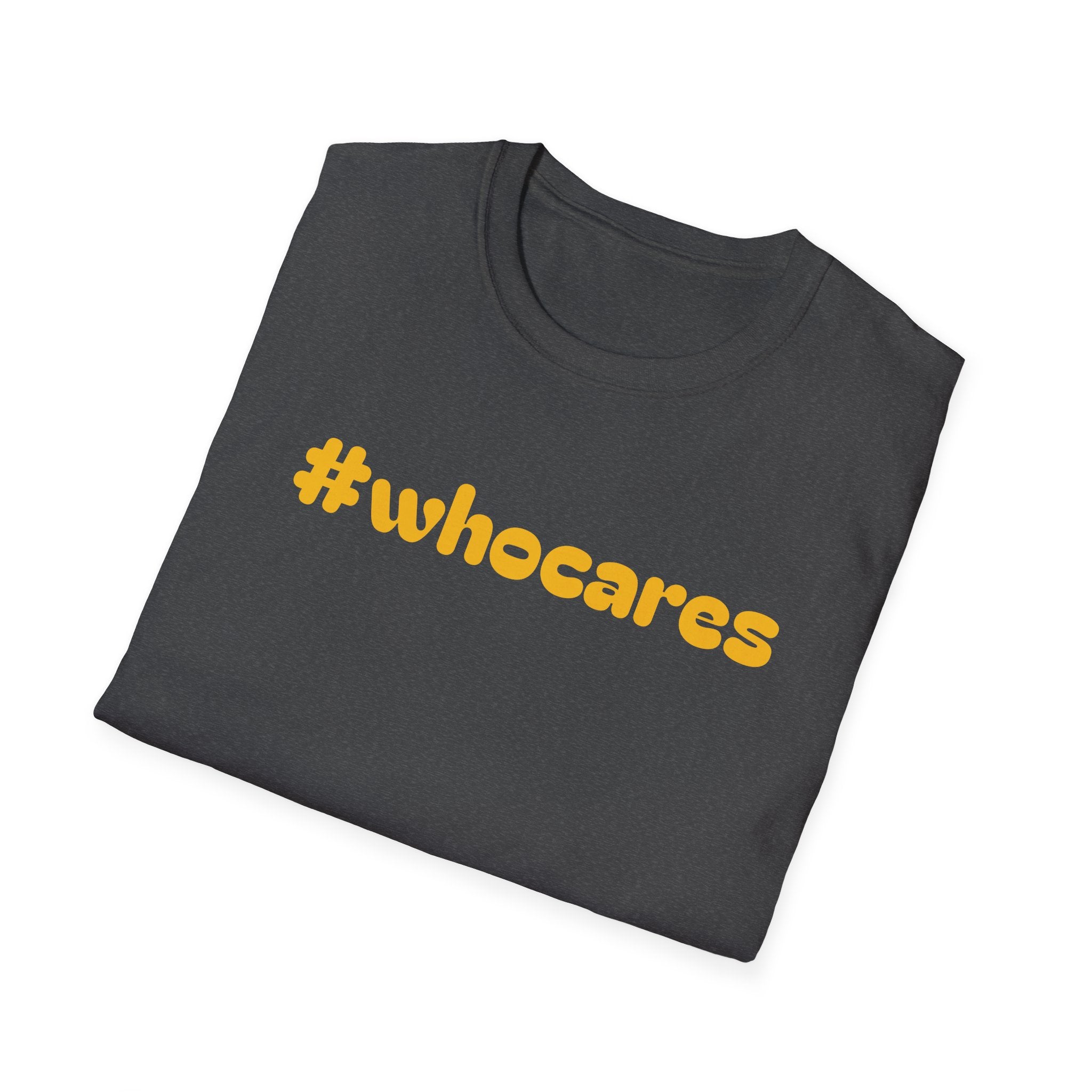 Zero Worries Yellow Font Graphic Tee