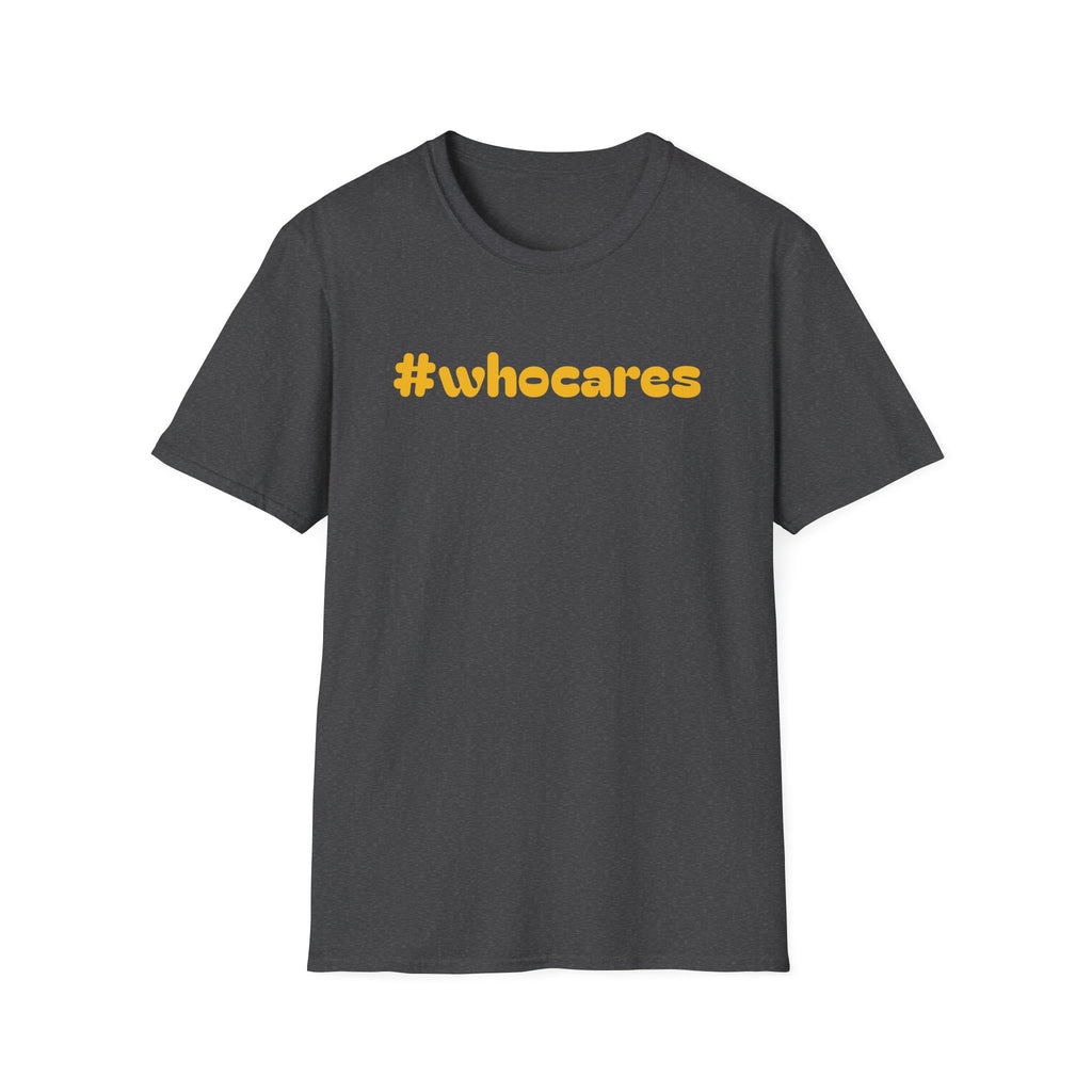 Zero Worries Yellow Font Graphic Tee