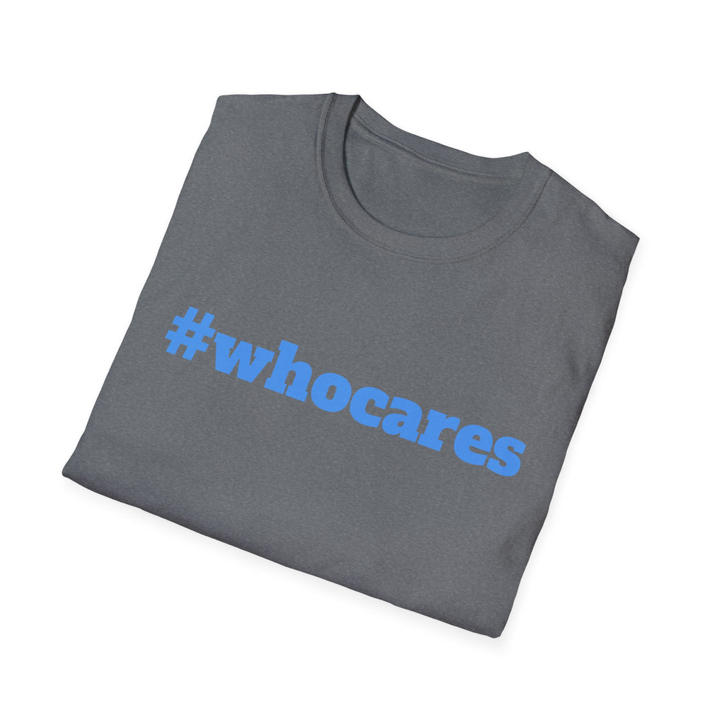 Zero Worries Blue Font Graphic Tee