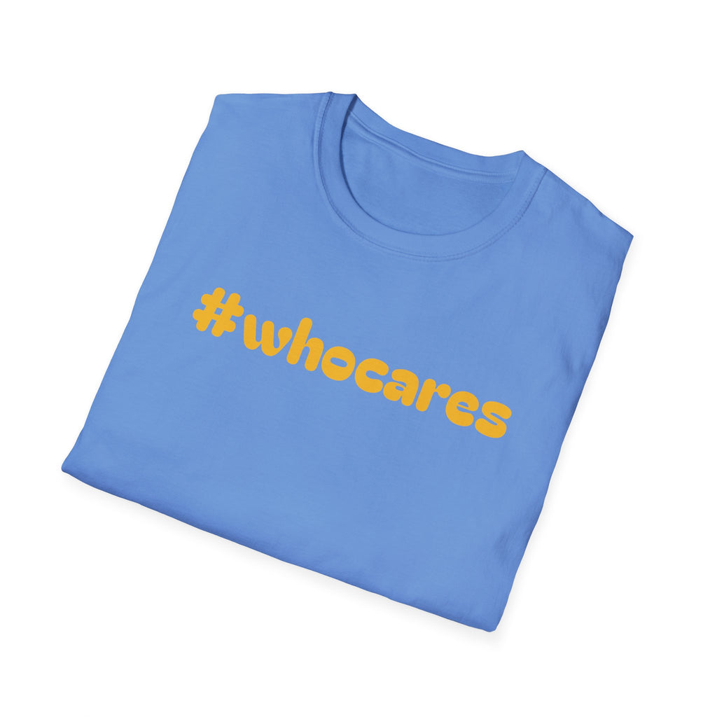 Zero Worries Yellow Font Graphic Tee