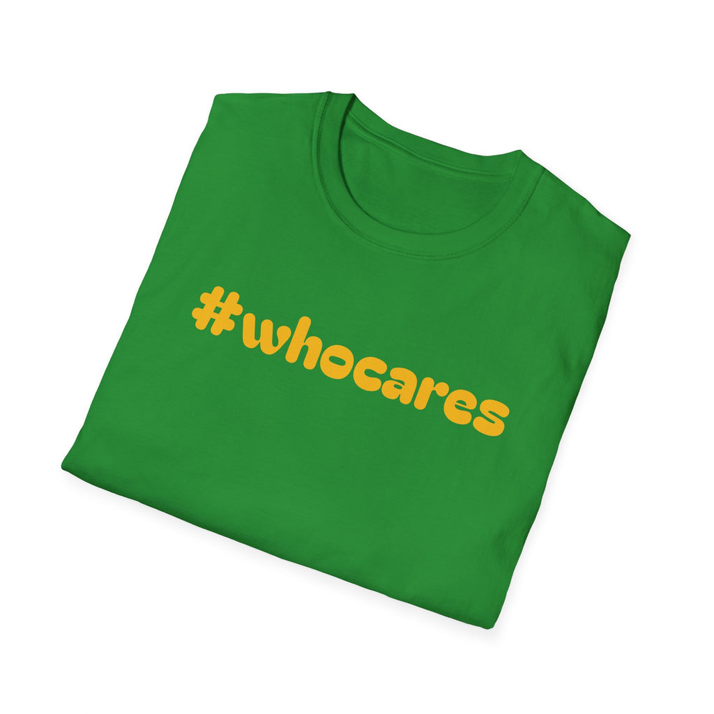 Zero Worries Yellow Font Graphic Tee