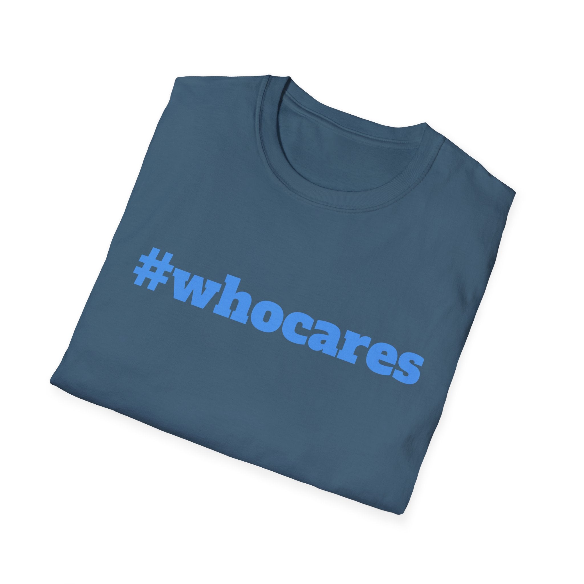 Zero Worries Blue Font Graphic Tee