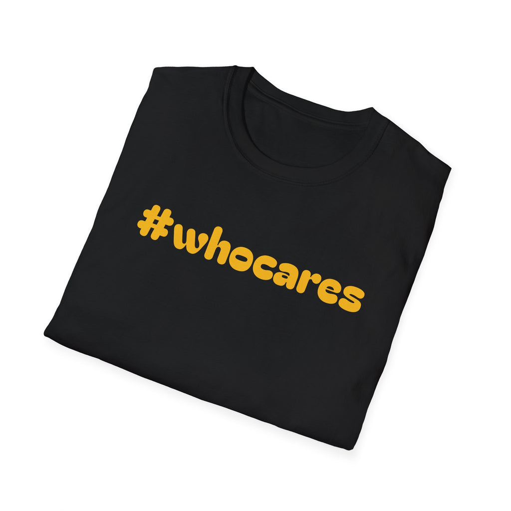 Zero Worries Yellow Font Graphic Tee