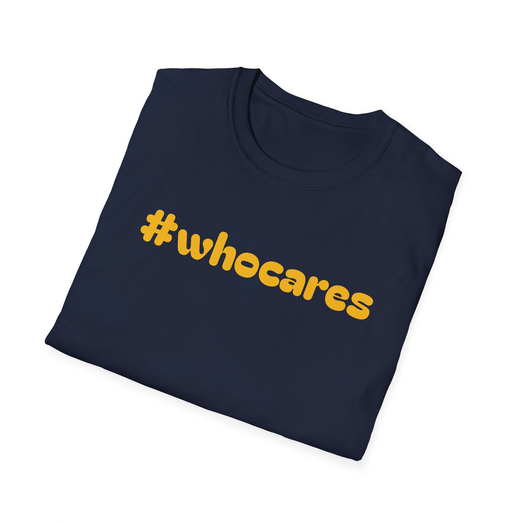 Zero Worries Yellow Font Graphic Tee